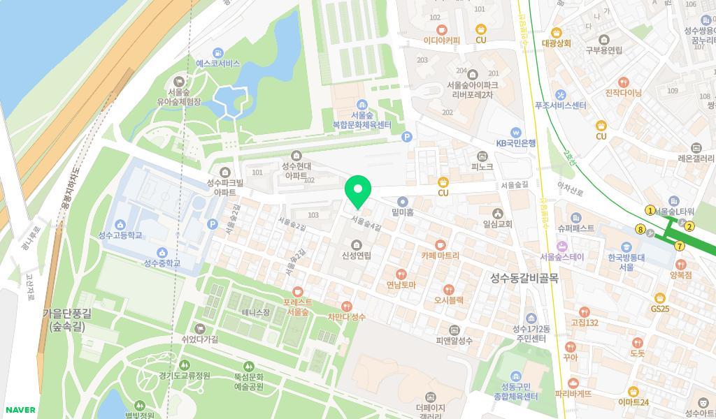 현대글로비스 서울숲 어린이집 위치 지도