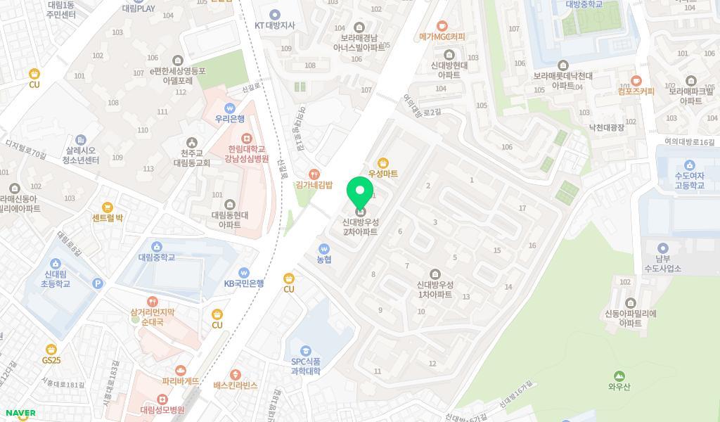 다솜어린이집 위치 지도