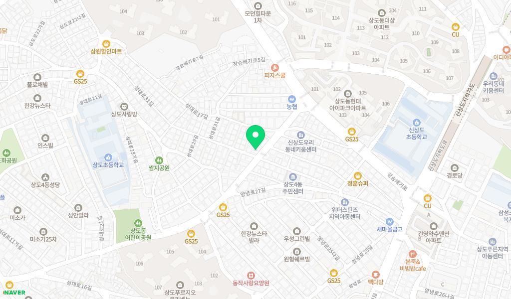 더크는킨더앤어린이집 위치 지도