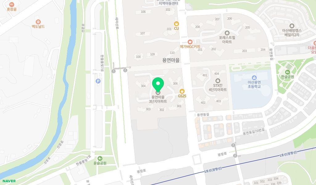 초록어린이집 위치 지도