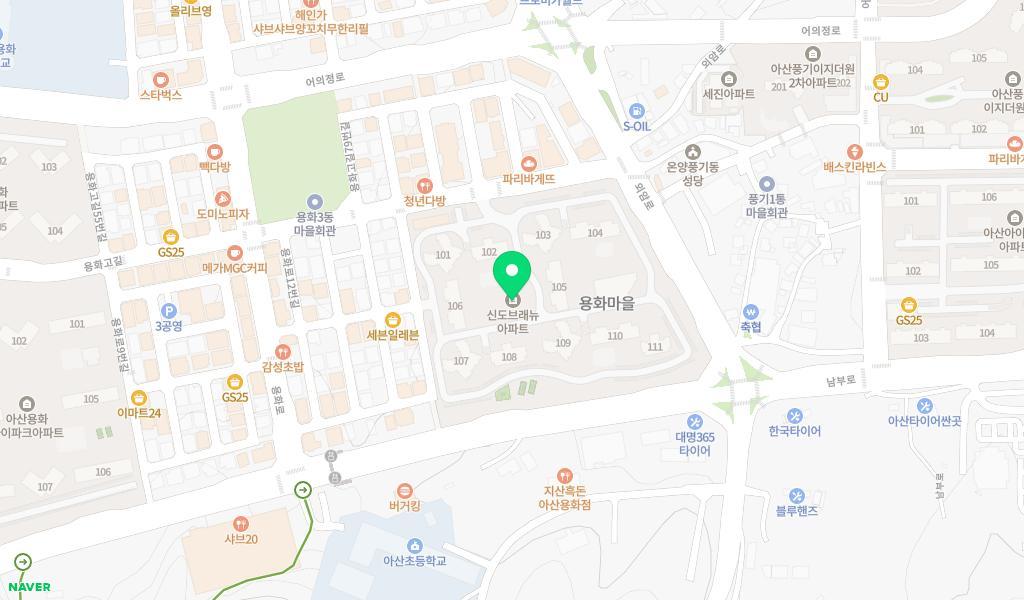 허브키즈 어린이집 위치 지도