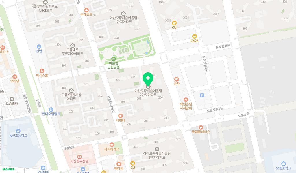 캐슬어울림2단지어린이집 위치 지도
