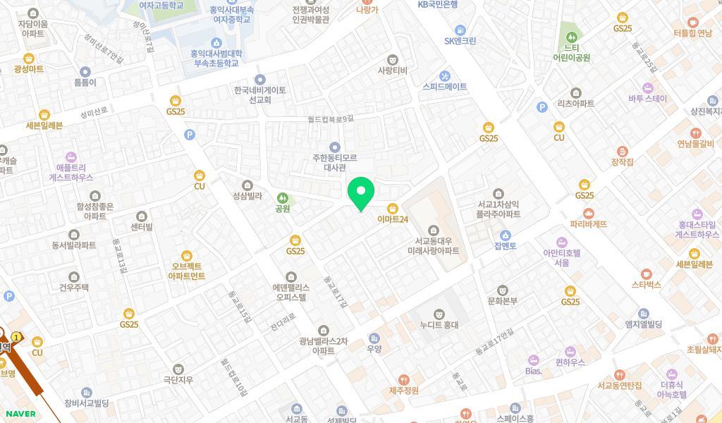 서교어린이집 위치 지도