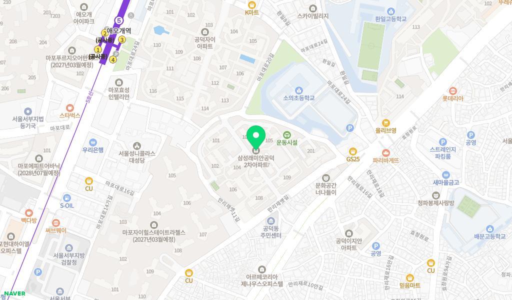 해맑은어린이집 위치 지도