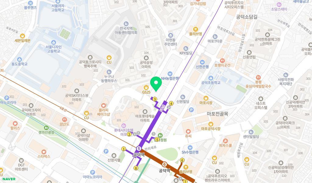 효성어린이집 위치 지도