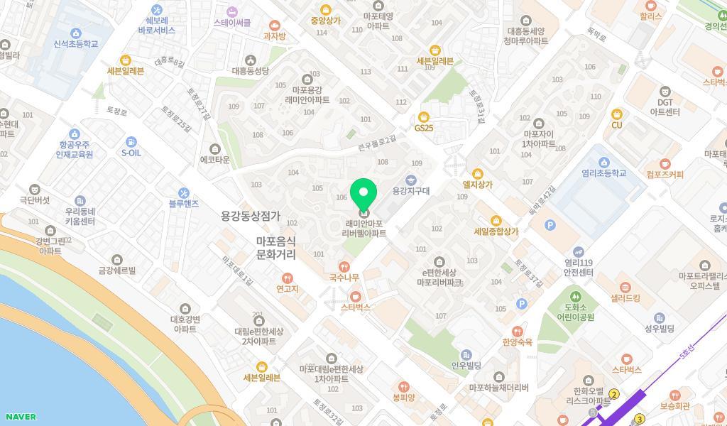 리버웰어린이집 위치 지도