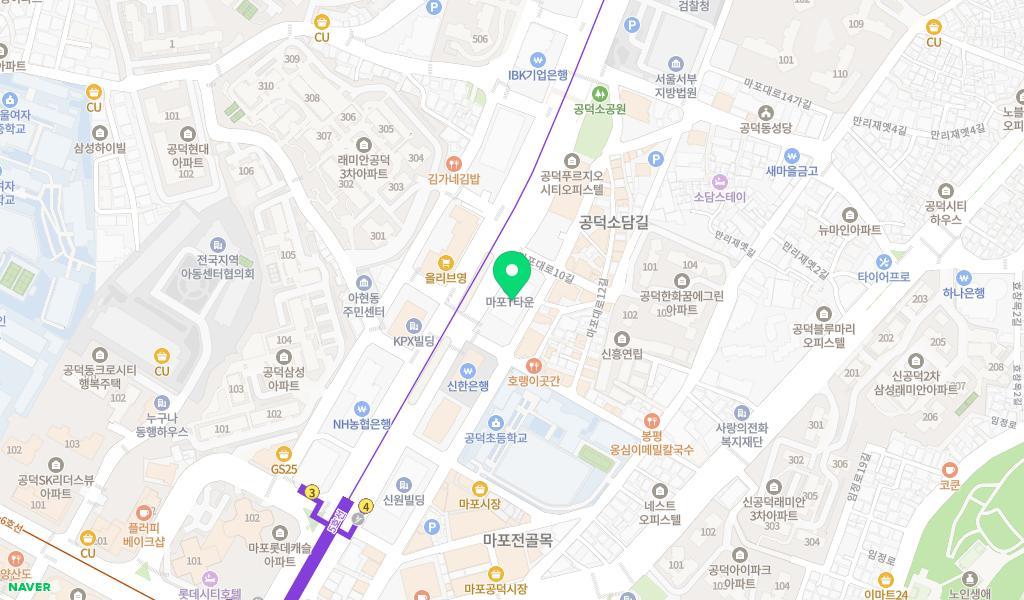 행복타운어린이집 위치 지도