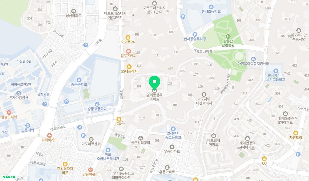 구립 온누리어린이집 위치 지도