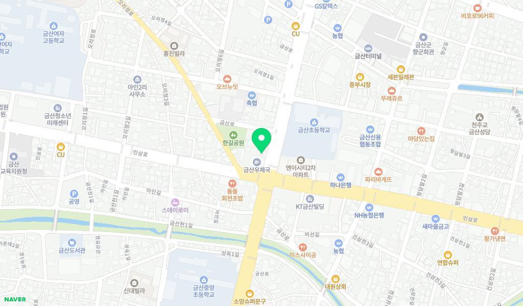 금산원광어린이집 위치 지도