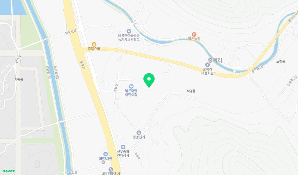넓은마당어린이집 위치 지도