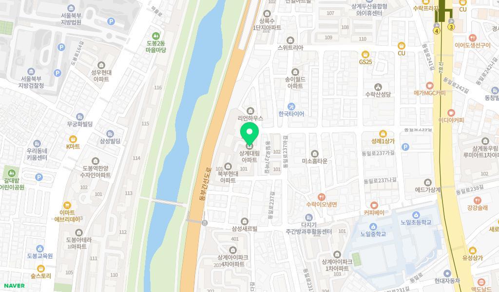 가베영재어린이집 위치 지도