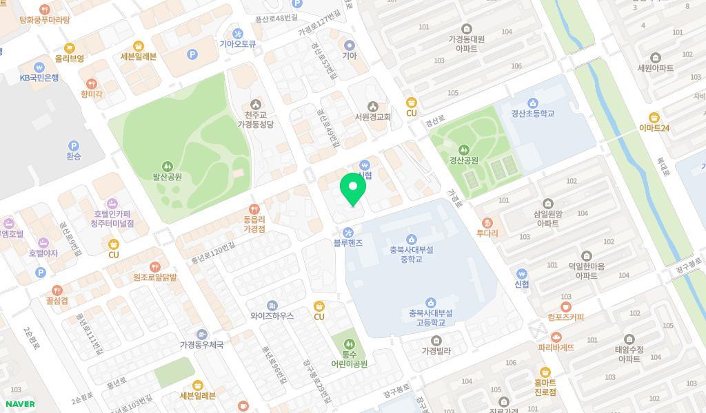 발산어린이집 위치 지도