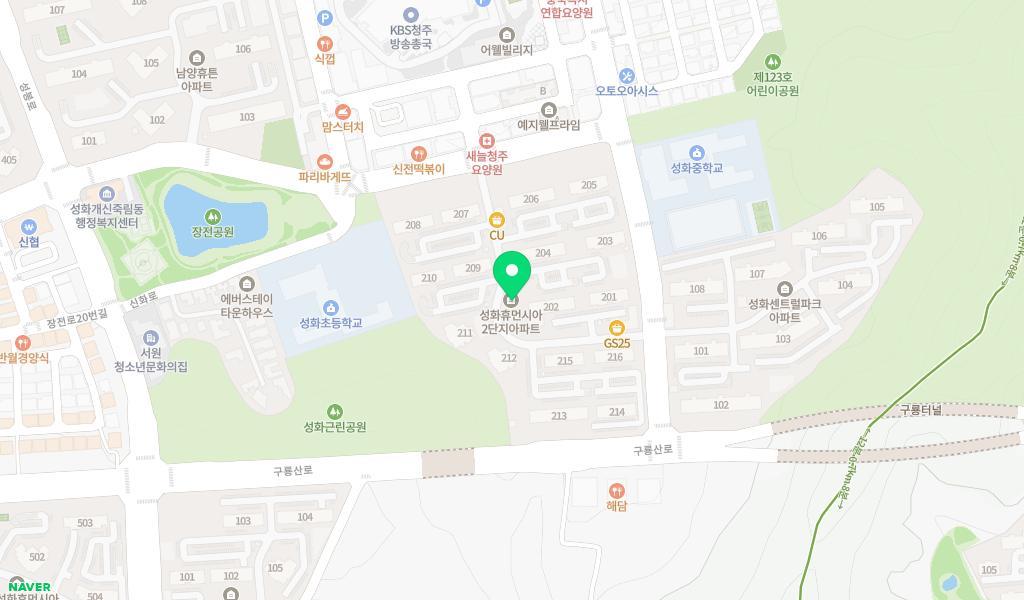 성화2어린이집 위치 지도