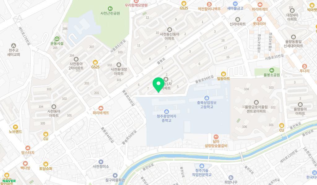 사천예능어린이집 위치 지도