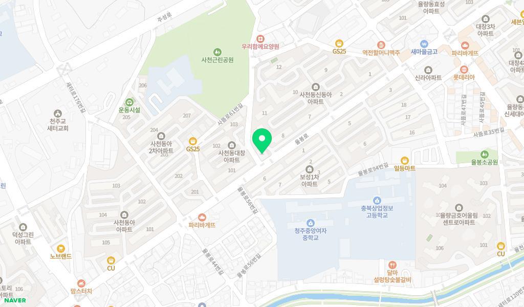 새롬이어린이집 위치 지도