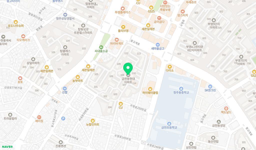 아이샘어린이집 위치 지도