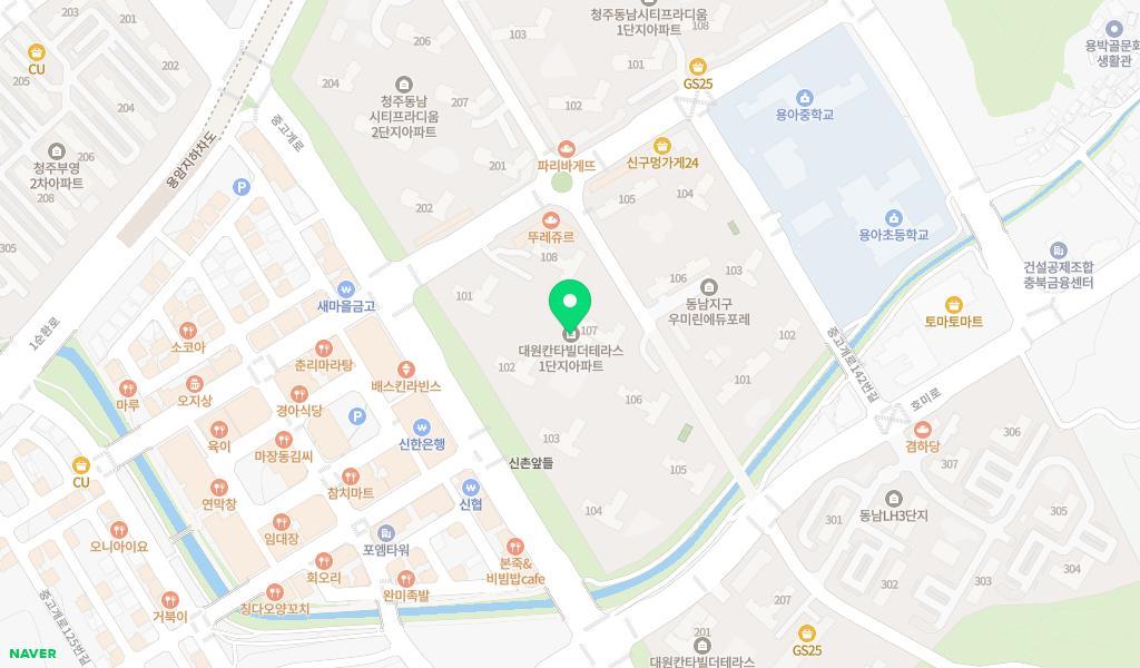 동남어린이집 위치 지도