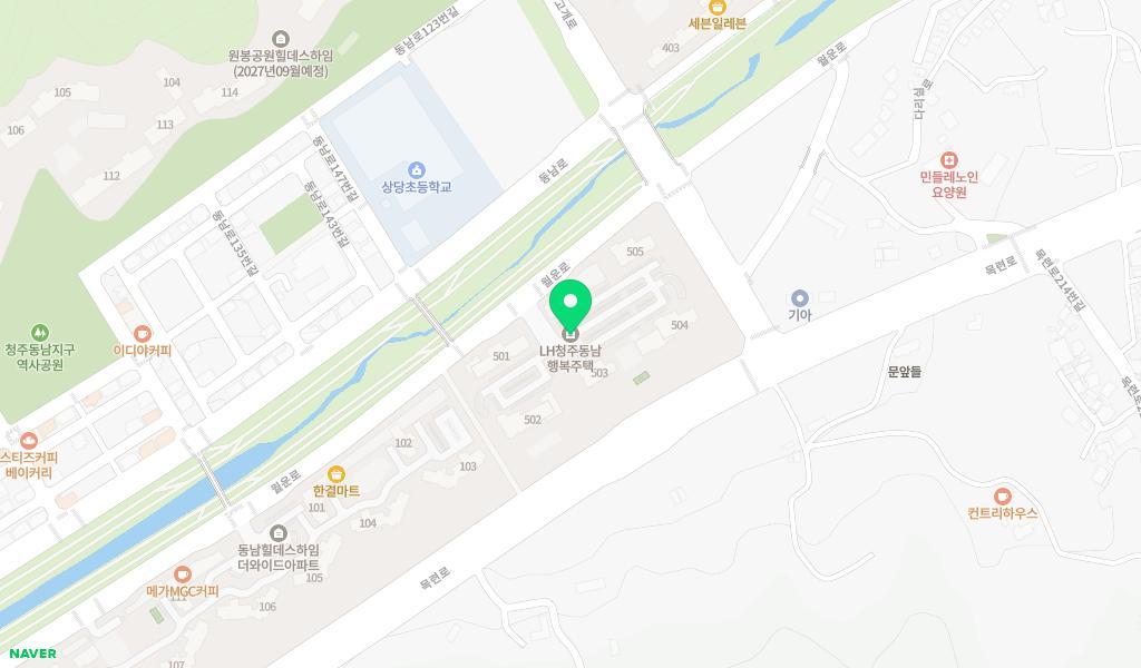 동남지구어린이집 위치 지도
