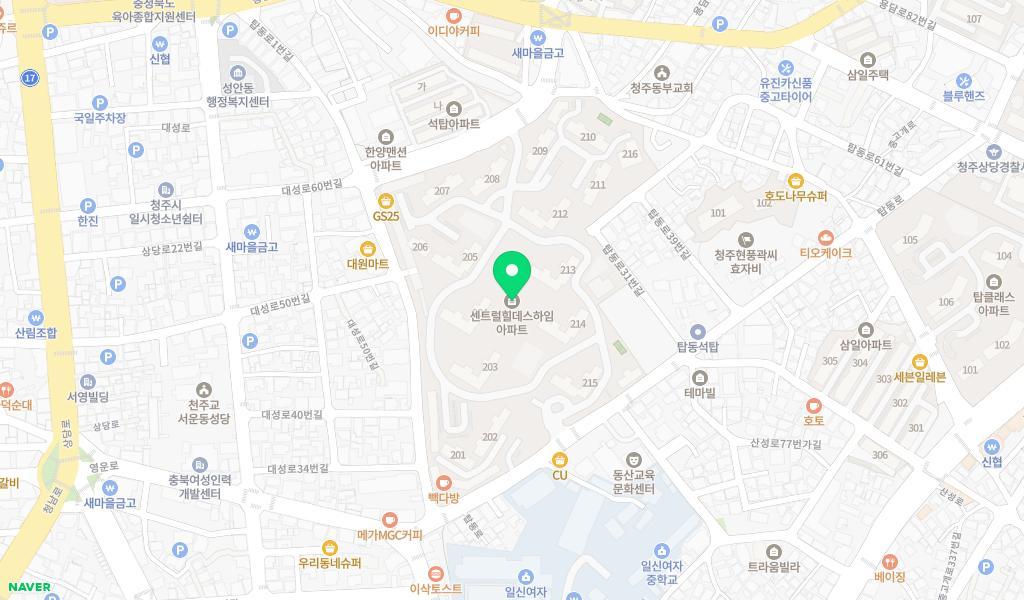 힐데스하임어린이집 위치 지도