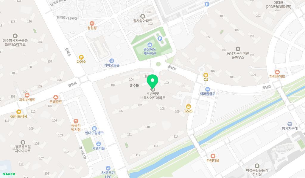 호반써밋어린이집 위치 지도