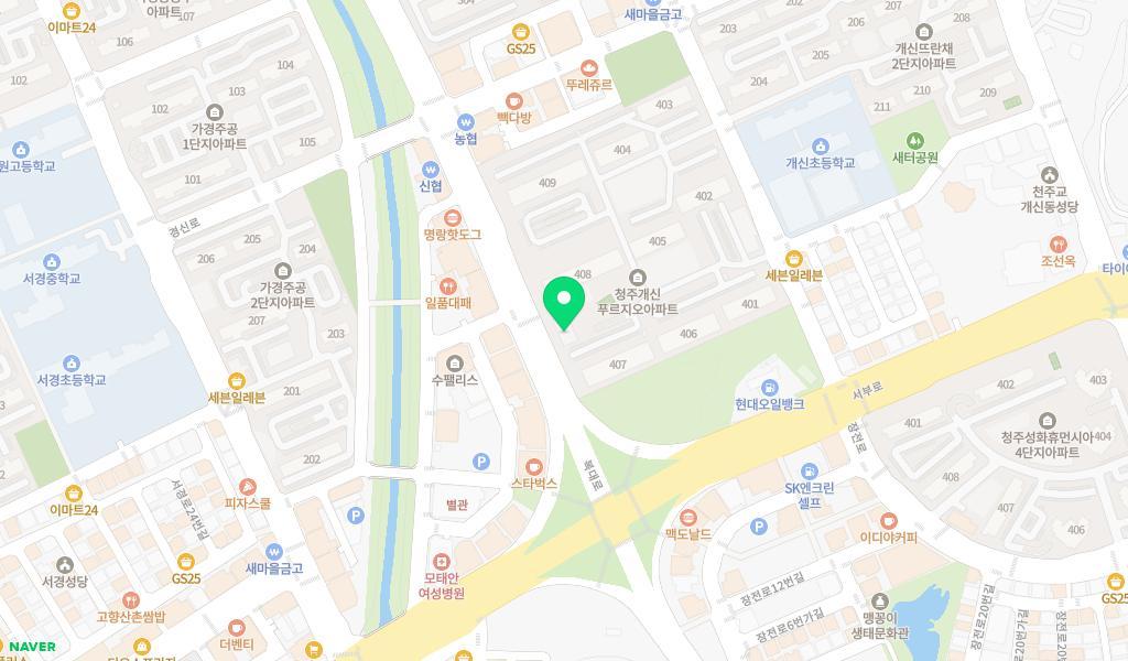 푸르지오어린이집 위치 지도
