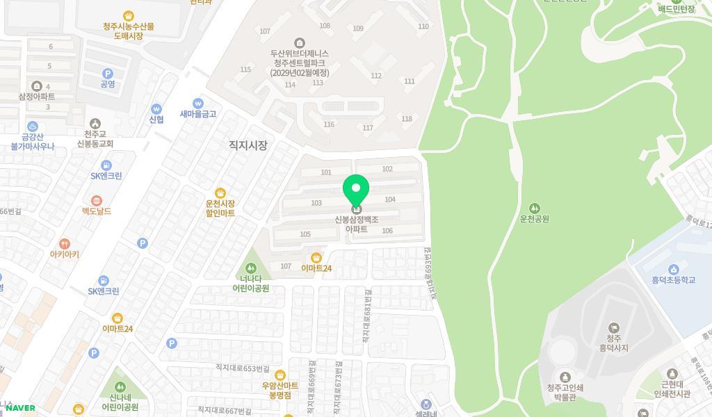 아이숲어린이집 위치 지도