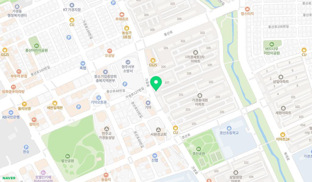 꼬마대장어린이집 위치 지도