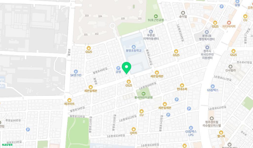 강남어린이집 위치 지도