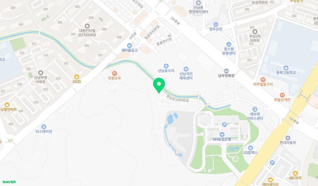 산남아이원어린이집 위치 지도