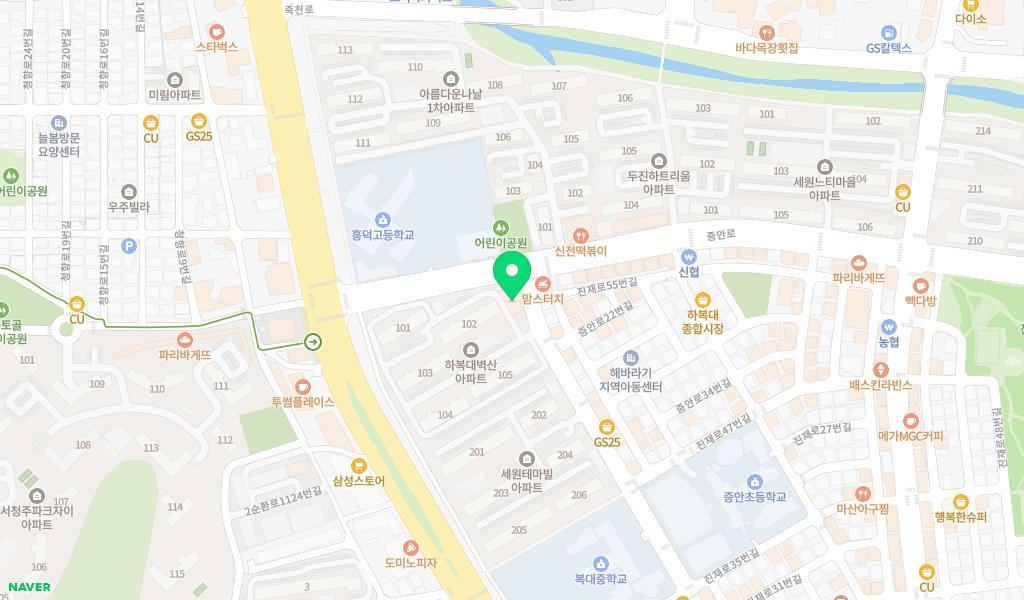 아침햇살어린이집 위치 지도