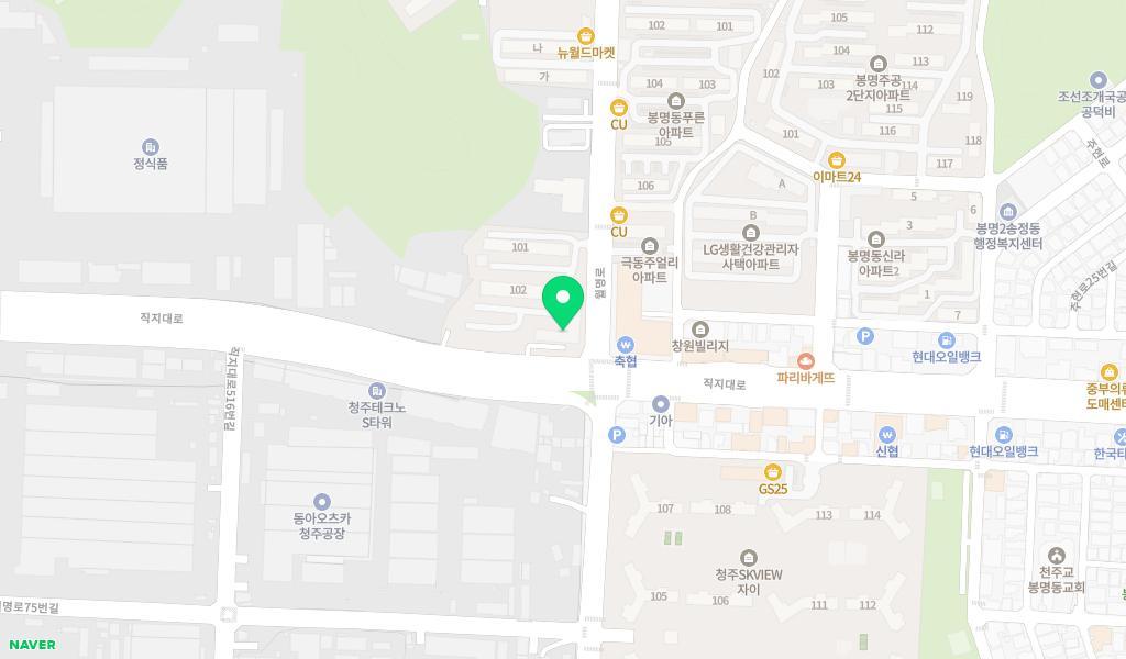 LG청주어린이집 위치 지도