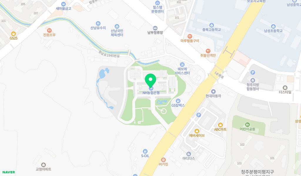 충청북도교육청아이사랑어린이집 위치 지도