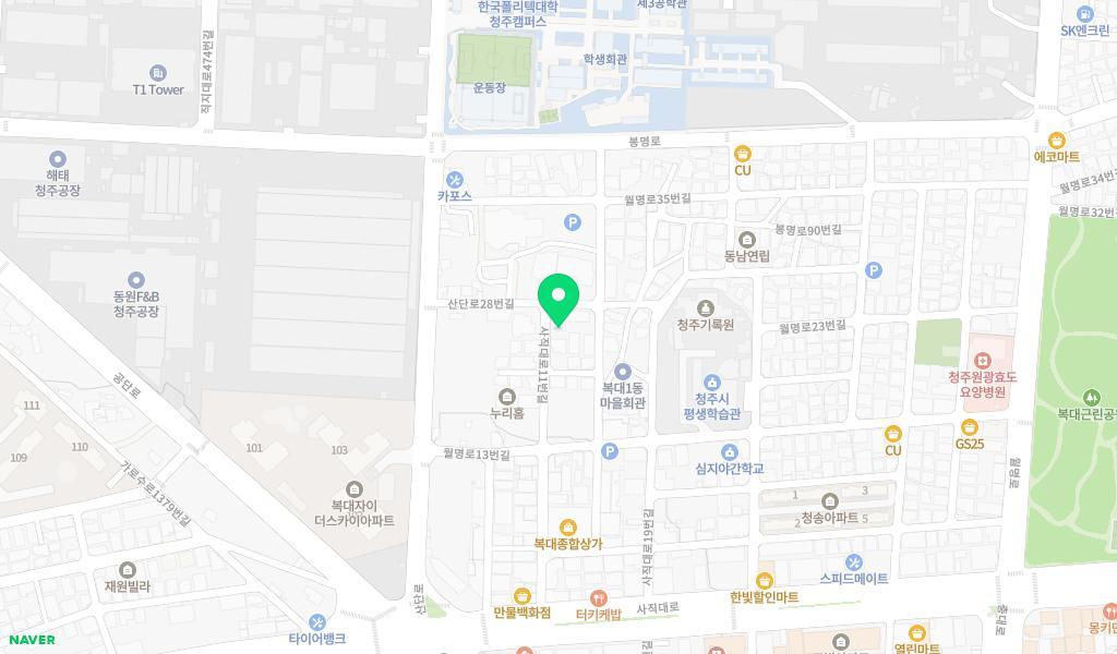 심텍복대어린이집 위치 지도