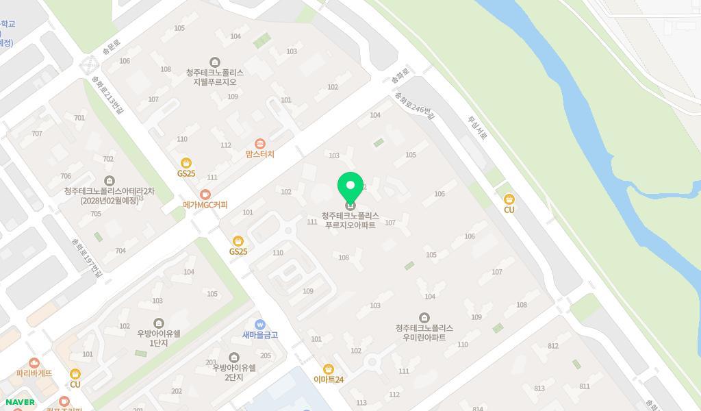 푸른별어린이집 위치 지도