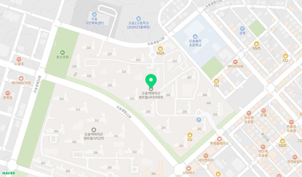 파라곤이음어린이집 위치 지도
