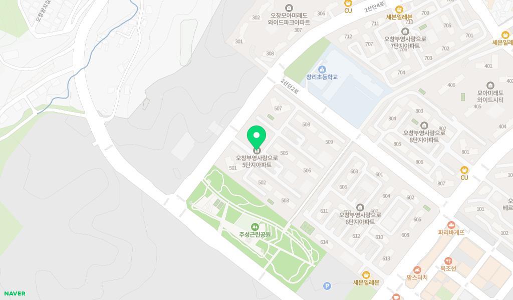 피터팬어린이집 위치 지도