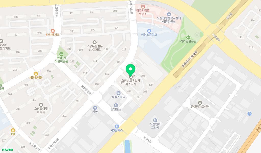 반도유보라어린이집 위치 지도