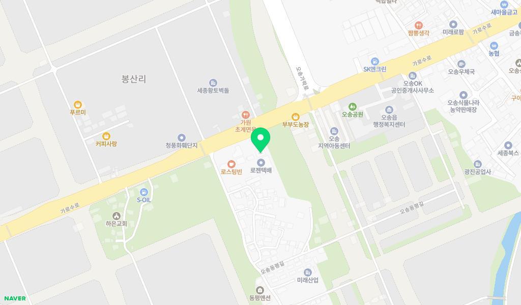 강외오송어린이집 위치 지도