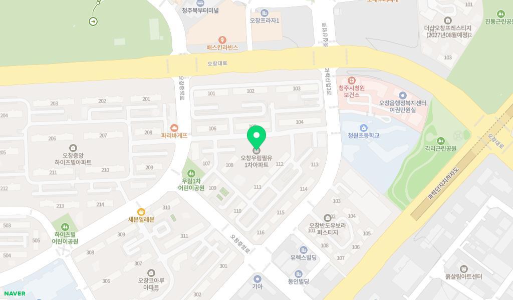 우림어린이집 위치 지도