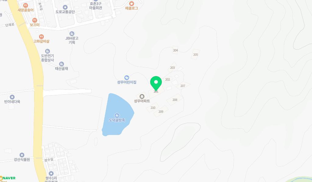성무어린이집 위치 지도