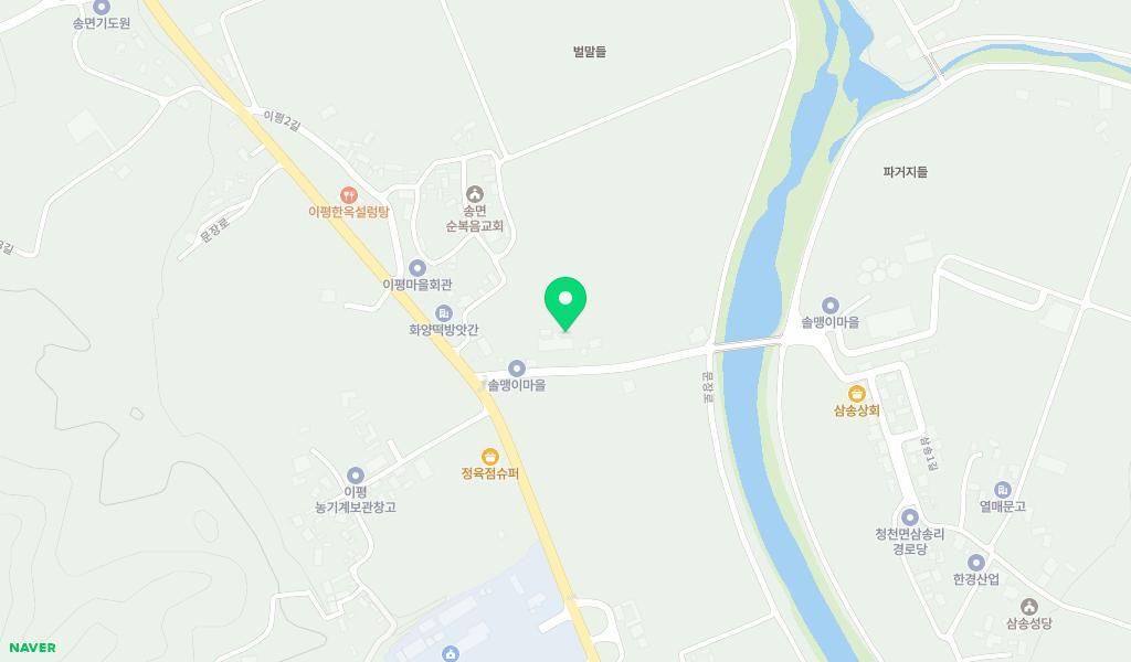 송면어린이집 위치 지도