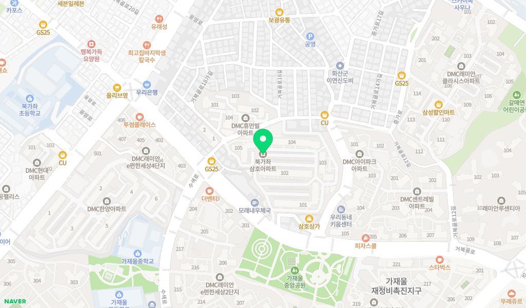 신나라어린이집 위치 지도