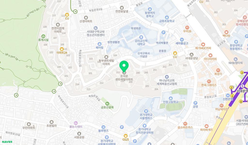 돈의문어린이집 위치 지도