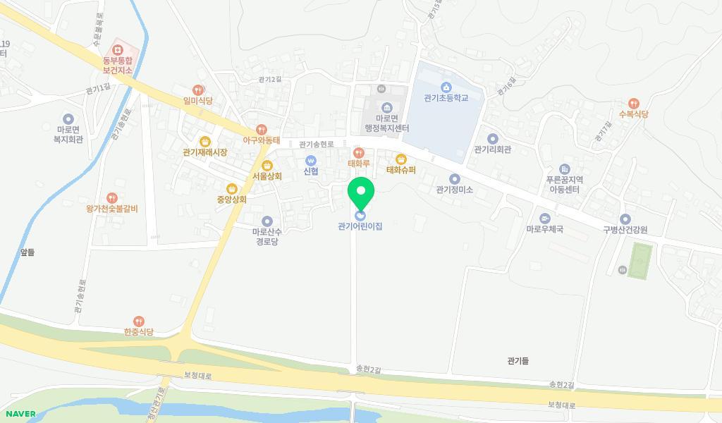 관기어린이집 위치 지도
