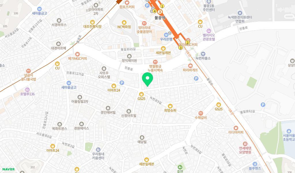 예쁜꿈어린이집 위치 지도