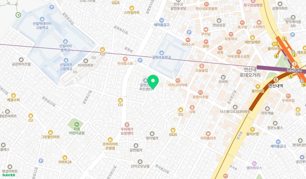 구립 광현어린이집 위치 지도