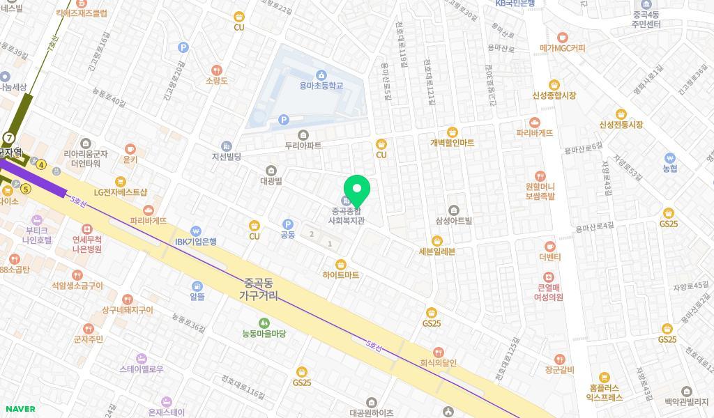구립 성심어린이집 위치 지도