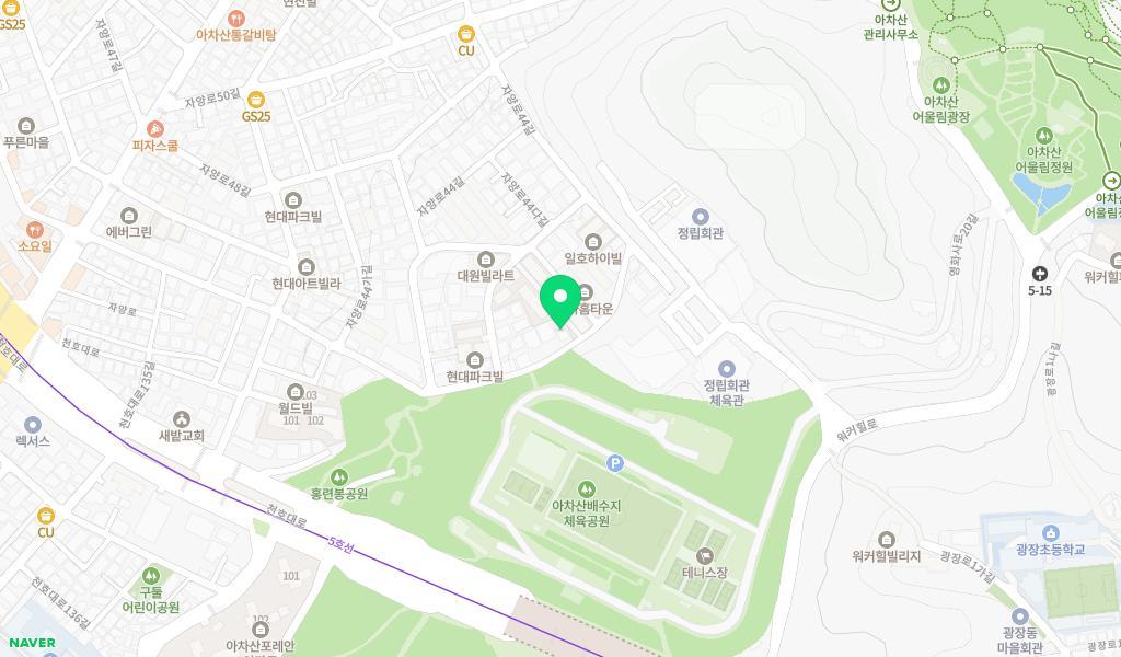 구립 구의2동어린이집 위치 지도