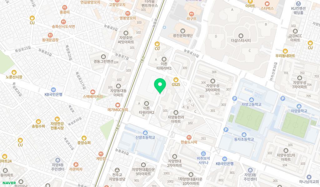 아이누리어린이집 위치 지도