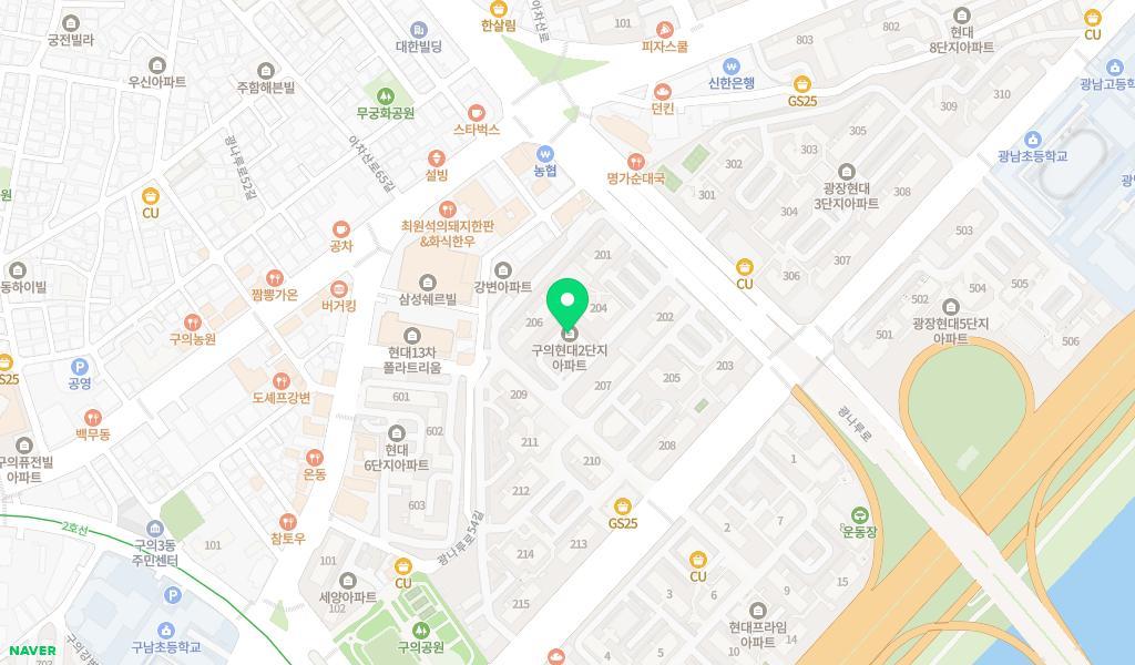 구립 바니스쿨어린이집 위치 지도